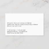 Logo van onroerend goed  visitekaartje (Achterkant)