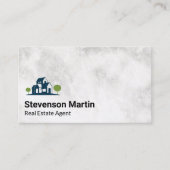 Logo van onroerend goed visitekaartje (Voorkant)