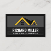 Logo van onroerend goed visitekaartje (Voorkant)