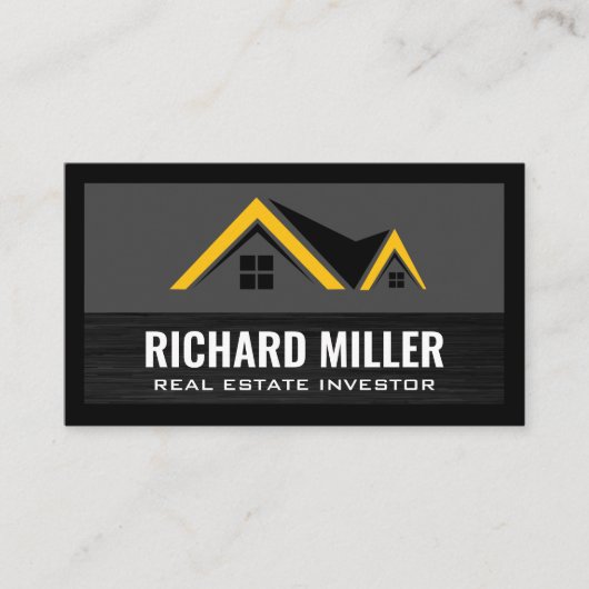 Logo van onroerend goed visitekaartje (Voorkant)