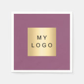 logo van Paarse pruimen Servet (Voorkant)