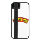 Logo van plastic Man Incipio iPhone Portemonnee Hoesje (Agenda Achterkant)