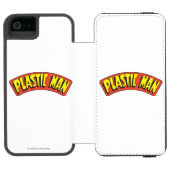 Logo van plastic Man Incipio iPhone Portemonnee Hoesje (Agenda Open)