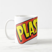 Logo van plastic Man Koffiemok (Links)