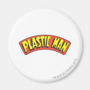 Logo van plastic Man Magneet