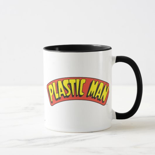 Logo van plastic Man Mok (Rechts)