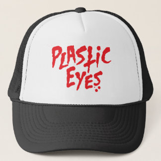 Logo van plastic ogen trucker pet