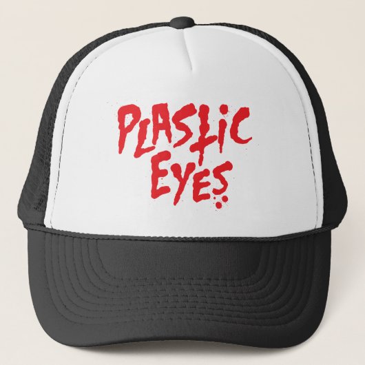 Logo van plastic ogen trucker pet (Voorkant)