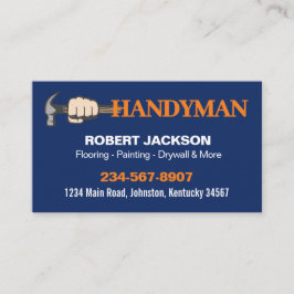 Logo van professionele klusjesman reparatieservice visitekaartje