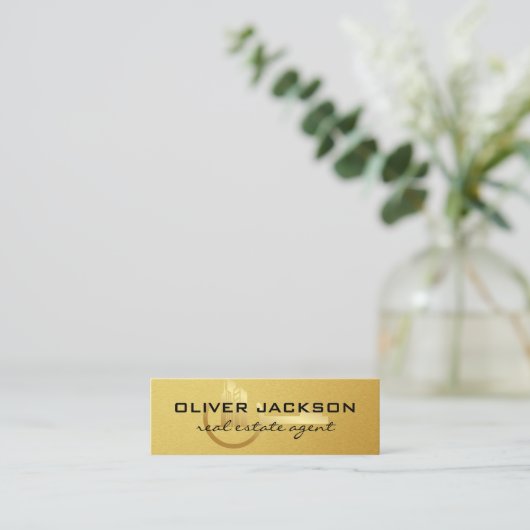 Logo van Real Estate Gold Key Building Mini Visitekaartje (Staand voorkant)