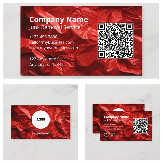 Logo van Red Junk Removal Hauling Service Visitekaartje
