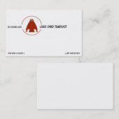 Logo van rode paarden visitekaartje (Voorkant / Achterkant)