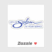 Logo van Salem, Oregon, VS Sticker (Vel)
