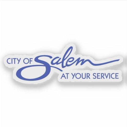 Logo van Salem, Oregon, VS Sticker (Voorkant)