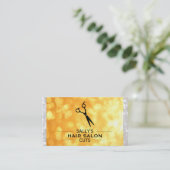 Logo van scharen, met dividers (gouden en witte ka visitekaartje (Staand voorkant)