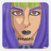 logo van Sconcezz Vierkante Sticker (Voorkant)
