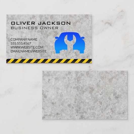 Logo van sleutel visitekaartje (Voorkant / Achterkant)