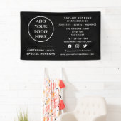 Logo van social media bedrijfsprofessioneel bedrij spandoek (Insitu)