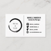 Logo van sociale media of visitekaartje van afbeel (Voorkant)