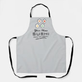 Logo van sushirolrestaurant keuken schort voor che (Voorkant)