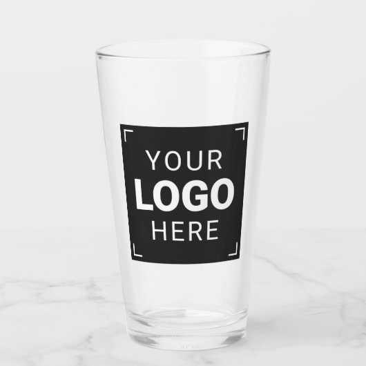 Logo van uw merk op maat glas (Voorkant)