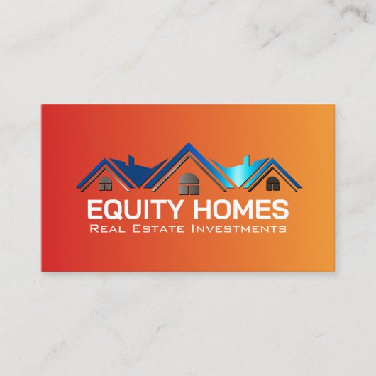 Logo van vastgoed | Makelaar Visitekaartje (Voorkant)