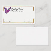 Logo van Visitekaartje van vlinder (Voorkant / Achterkant)