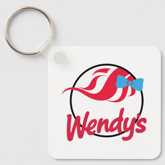 Logo van Wendy's Sleutelhanger (Voorkant)