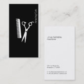 Logo variatie (straalzwart) visitekaartje (Voorkant / Achterkant)