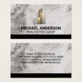 Logo vastgoed onroerend goed | Marmer Visitekaartje (Voorkant /achterkant)