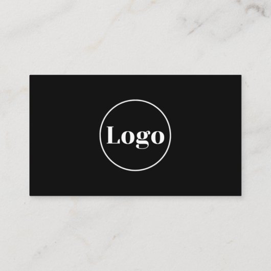 Logo Verbind met ons! Social media QR Code Zwart Visitekaartje (Achterkant)