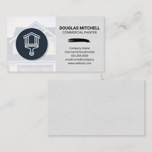 Logo Verfpenseel Visitekaartje (Voorkant / Achterkant)