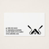Logo Verfrollen | Wand met schilfers Visitekaartje (Achterkant)