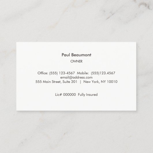 Logo Verschilderwerktuigen Visitekaartje (Achterkant)