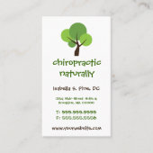 Logo Verticale Chiropraktische Visitekaartjes (Voorkant)