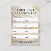 Logo Verticale Marble Look Afspraakkaart Afsprakenkaartje (Voorkant)