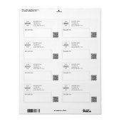 Logo Verzendende professionele QR-code Etiket (Full Sheet)