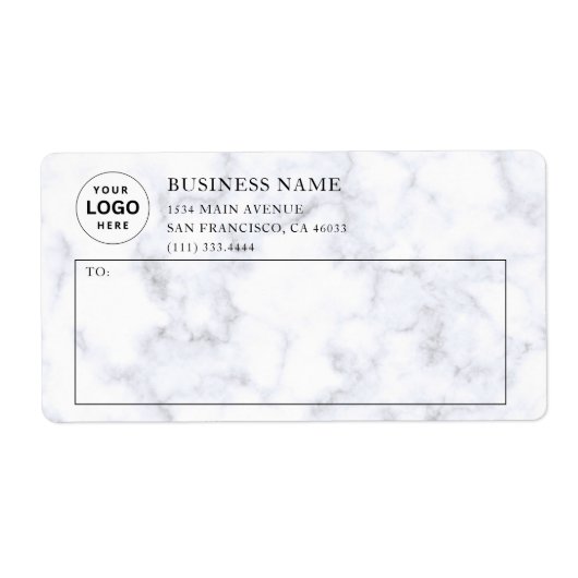 Logo Verzending Zakelijk Professioneel Etiket (Voorkant)