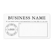 Logo Verzending Zakelijk Professioneel Etiket (Voorkant)