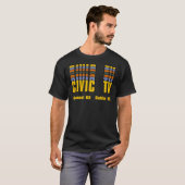 Logo videodrome Civiele TV T-shirt (Voorkant volledig)