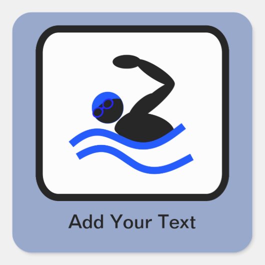  Logo Vierkante Sticker (Voorkant)