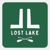 Logo Vierkante Sticker (Voorkant)