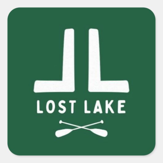 Logo Vierkante Sticker (Voorkant)