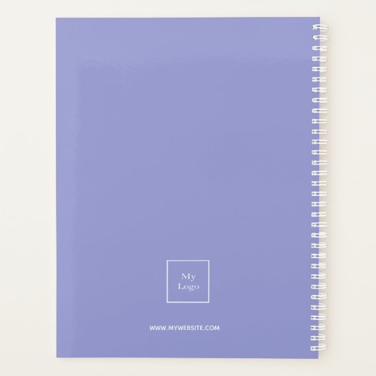 Logo Violet Monogram initialen Business Planner (Achterkant)