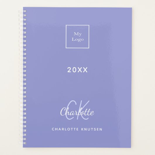 Logo Violet Monogram initialen Business Planner (Voorkant)