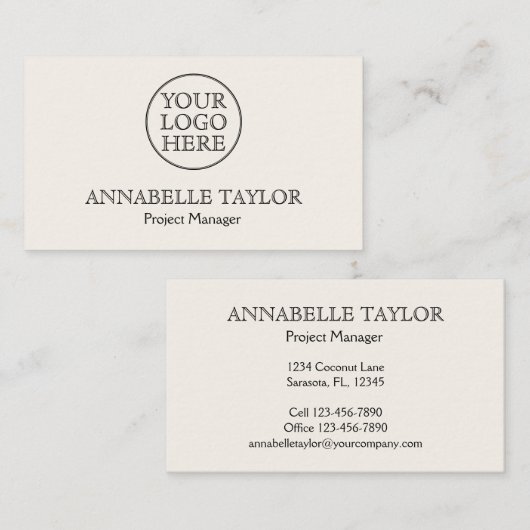  Logo Visitekaartje (Voorkant / Achterkant)