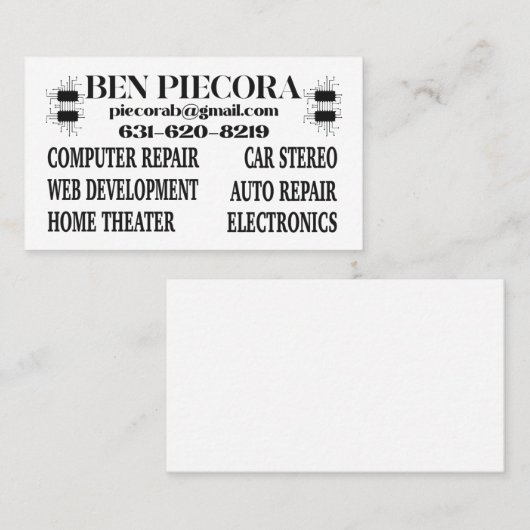 Logo Visitekaartje (Voorkant / Achterkant)