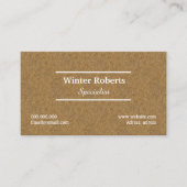 Logo visitekaartje, houten kraft professional visitekaartje (Voorkant)