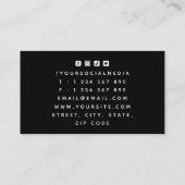 Logo Visitekaartje van de moderne tennisclub (Achterkant)