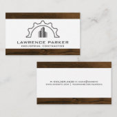 Logo | Visitekaartje van houtsnippers (Voorkant / Achterkant)